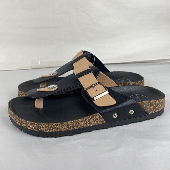 3x Women's Avon Size 7 (38) Casual T-Bar & Open Toe Slide Sandal Shoes - Picture 10 of 16